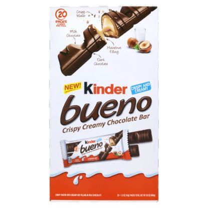 Picture of Kinder Bueno Crispy Creamy Chocolate Bars, Box Of 20 Bars