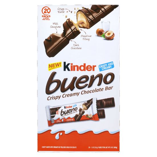 Picture of Kinder Bueno Crispy Creamy Chocolate Bars, Box Of 20 Bars