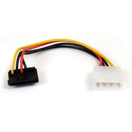 Picture of StarTech.com 6in 4 Pin Molex to Right Angle SATA Power Cable Adapter