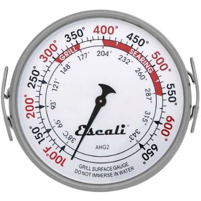 Picture of Escali Extra Large Grill Surface Thermometer - 100 deg.F (37.8 deg.C) to 650 deg.F (343.3 deg.C) - Large Display, Easy to Read, Durable - For Food, Cooking, Surface, Searing