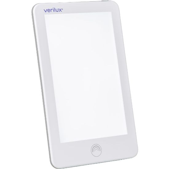 Picture of Verilux HappyLight Lumi LED UV-Free Light Therapy Lamp, 10,000 lux, 9inH x 5-3/4inW x 1/2inD, White