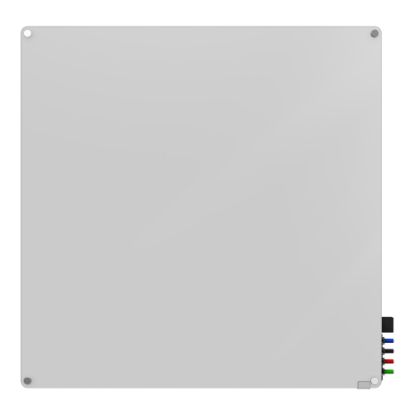 Picture of Ghent Harmony Magnetic Glass Unframed Dry-Erase Whiteboard, 48in x 48in, White