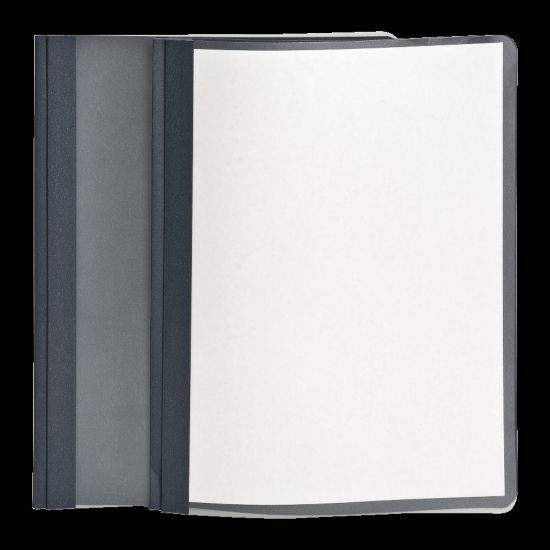 Picture of Oxford Clear-Front Report Covers, 8 1/2in x 11in, Dark Blue, Pack Of 25