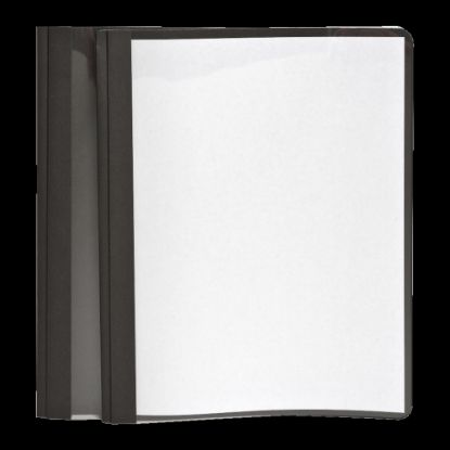 Picture of Oxford Clear-Front Report Covers, 8 1/2in x 11in, Black, Pack Of 25