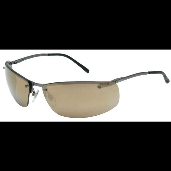 Picture of Slate Eyewear, Gold Mirror Lens, Polycarbonate, HC, Matte Gunmetal Frame, Metal