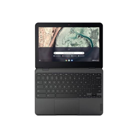 Picture of Lenovo 100e Chromebook Laptop, 11.6in Screen, Intel Celeron N4500, 4GB Memory, 32GB Flash Storage, Gray, Google Chrome OS, WiFi 6