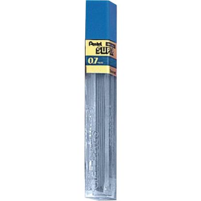 Picture of Pentel Super Hi-Polymer Lead Refills, Medium Point, 0.7 mm, 2H Hardness, Tub Of 12 Refills