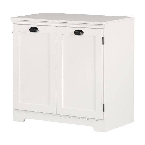 Picture of South Shore Prairie 33inW 2-Door Storage Cabinet, Pure White