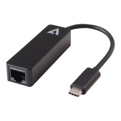 Picture of V7 - Network adapter - USB-C - 1GbE - black