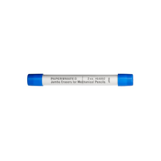 Picture of Paper Mate Jumbo Eraser Refills, Tube Of 2