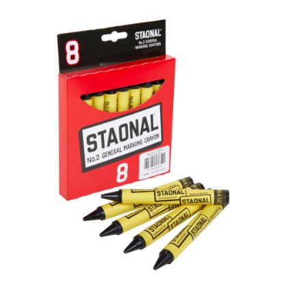 Picture of Crayola Staonal Marking Crayons, 5in, Black, Box Of 8 Crayons