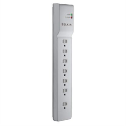 Picture of Belkin Commercial 7-Outlet Surge Suppressor, 6ft, White