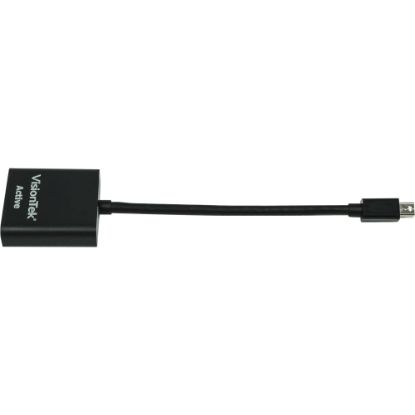 Picture of VisionTek Mini DisplayPort to SL DVI-D Active Adapter (M/F) - Mini DisplayPort to SL DVI-D Active Adapter - mDP to DVI Adapter Male to Female 5 inch Active (1920x1080) 60 Hz