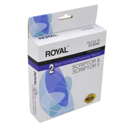 Picture of Royal Correctable Typewriter Ribbons, Black, 013045, Pack Of 2