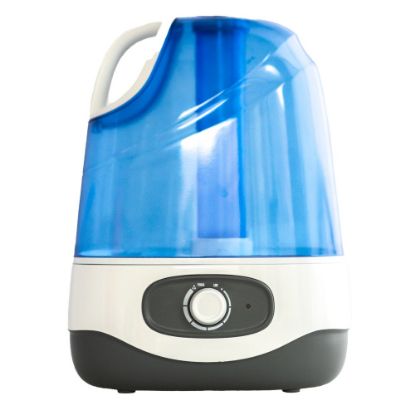 Picture of Crane Ultrasonic Cool Mist Humidifier, 1.0 Gallons, 12 13/16in x 9 1/2in x 6 7/8in, Blue/White