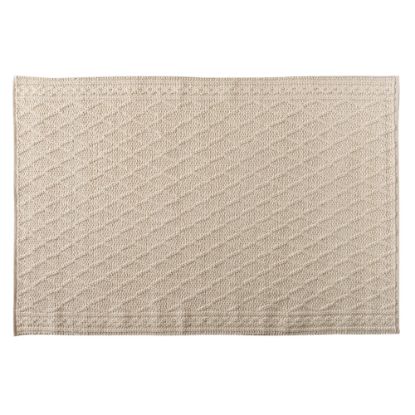 Picture of Baxton Studio Madibah Handwoven Wool Area Rug, 5-1/4ft x 7-1/2ft, Ivory