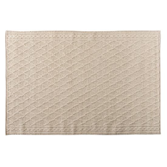 Picture of Baxton Studio Madibah Handwoven Wool Area Rug, 5-1/4ft x 7-1/2ft, Ivory