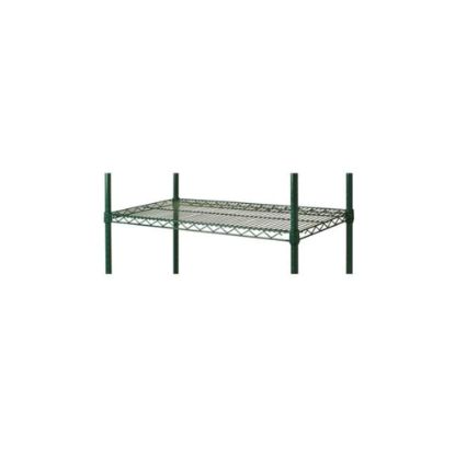 Picture of Focus Foodservice Epoxy-Coated Wire Shelf, 2inH x 24inW x 18inD, Green