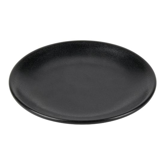 Picture of Foundry Round Coupe Plates, 5 1/2in, Black, Pack Of 12 Plates