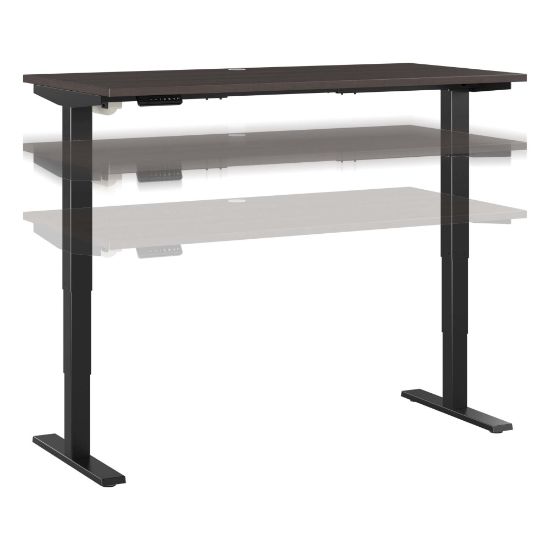 Picture of Bush Business Furniture Move 40 Series Electric 60inW x 30inD Electric Height-Adjustable Standing Desk, Storm Gray/Black, Standard Delivery