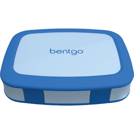 Picture of Bentgo Kids Lunch Box, 2inH x 6-1/2inW x 8-1/2inD, Blue