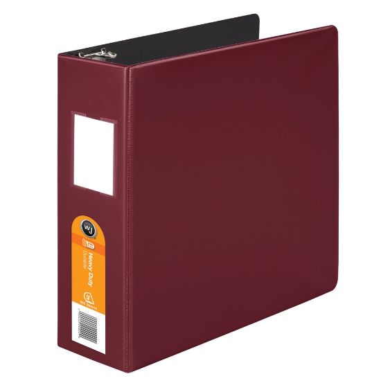 Picture of Wilson Jones Heavy-Duty 3-Ring Binder, 3in D-Rings, 42% Recycled, Dark Red