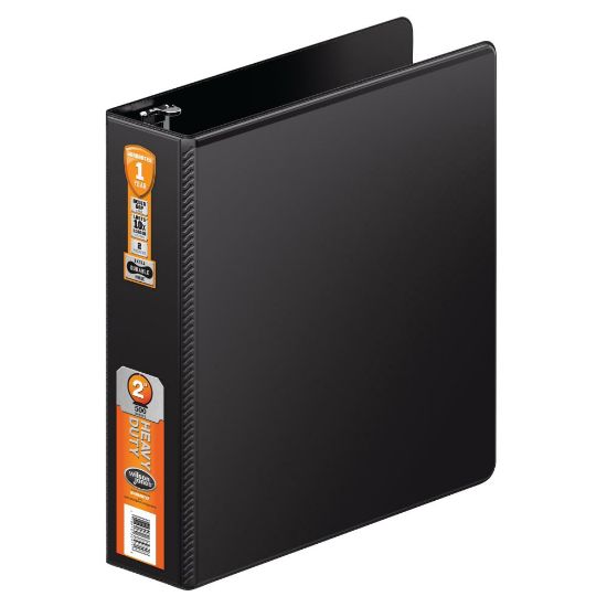 Picture of Wilson Jones Heavy-Duty 3-Ring Binder, 2in D-Rings, Black