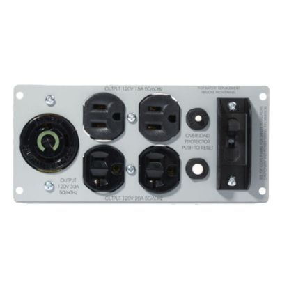 Picture of APC - Backplate Kit - 1, 2, 2 x NEMA L5-30R, NEMA 5-15R, NEMA 5-20R Female, Female, Female