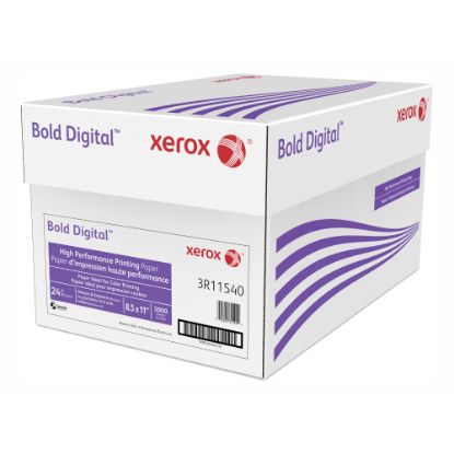 Picture of Xerox Bold Digital Printing Paper, Letter Size (8 1/2in x 11in), 98 (U.S.) Brightness, 24 Lb, FSC Certified, Ream Of 500 sheets, Case of 10 Reams