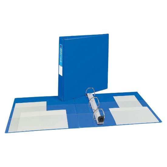 Picture of Avery Heavy-Duty 3-Ring Binder With Locking One-Touch EZD Rings, 1 1/2in D-Rings, Blue