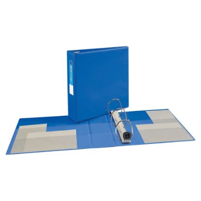 Picture of Avery Heavy-Duty 3-Ring Binder With Locking One-Touch EZD Rings, 3in D-Rings, Blue