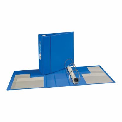 Picture of Avery Heavy-Duty 3-Ring Binder With Locking One-Touch EZD Rings, 4in D-Rings, 45% Recycled, Blue