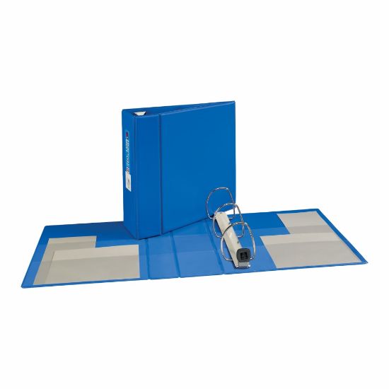 Picture of Avery Heavy-Duty 3-Ring Binder With Locking One-Touch EZD Rings, 4in D-Rings, 45% Recycled, Blue