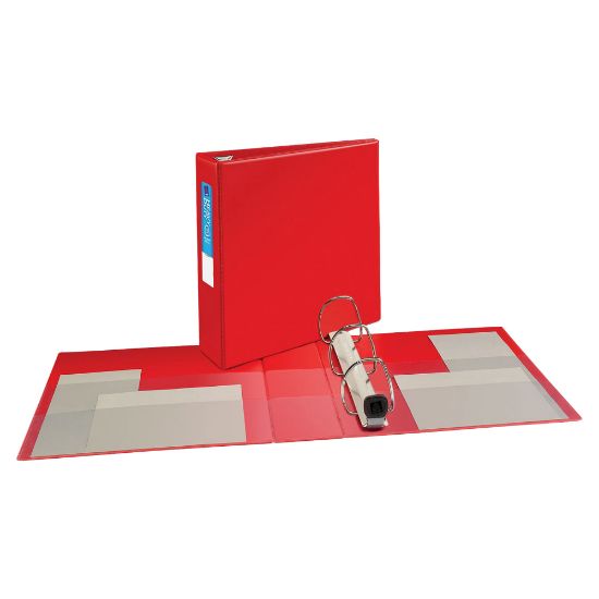 Picture of Avery Heavy-Duty 3-Ring Binder With Locking One-Touch EZD Rings, 3in D-Rings, Red