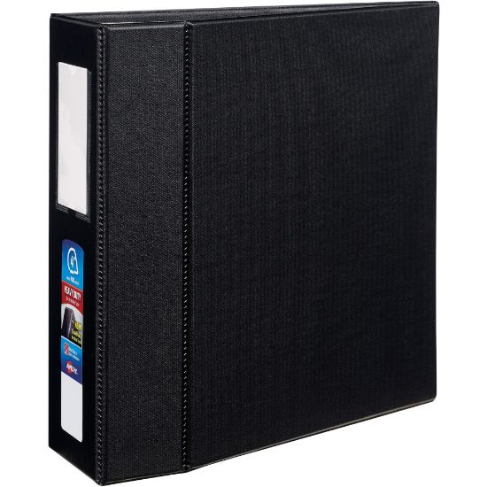 Picture of Avery Heavy-Duty 3-Ring Binder With Locking One-Touch EZD Rings, 4in D-Rings, 50% Recycled, Black