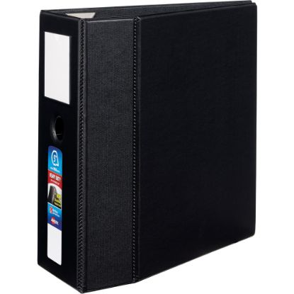 Picture of Avery Heavy-Duty 3-Ring Binder With Locking One-Touch EZD Rings, 5in D-Rings, 50% Recycled, Black