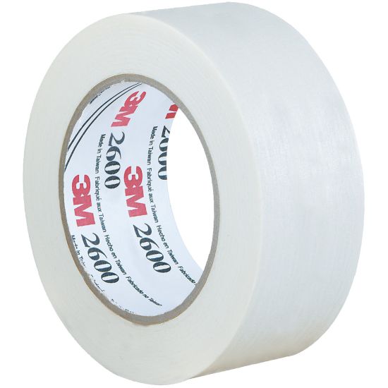 Picture of 3M 2600 Masking Tape, 3in Core, 2in x 180ft, White, Case Of 24