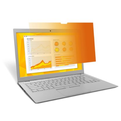 Picture of 3M Gold Touch Privacy Filter with COMPLY For Laptops, 15.6in Full Screen (16:9)