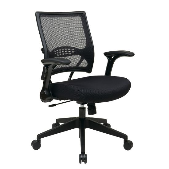 Picture of Office Star Space Seating 67 Series Ergonomic Air Grid Mid-Back Chair, Black