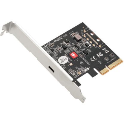 Picture of SIIG Single USB 3.2 Type-C Gen 2x2 20G PCIe Card Dual Profile Design - 3A Power Output - Compliant with UASP Revision 1.0 - Plug-n-Play