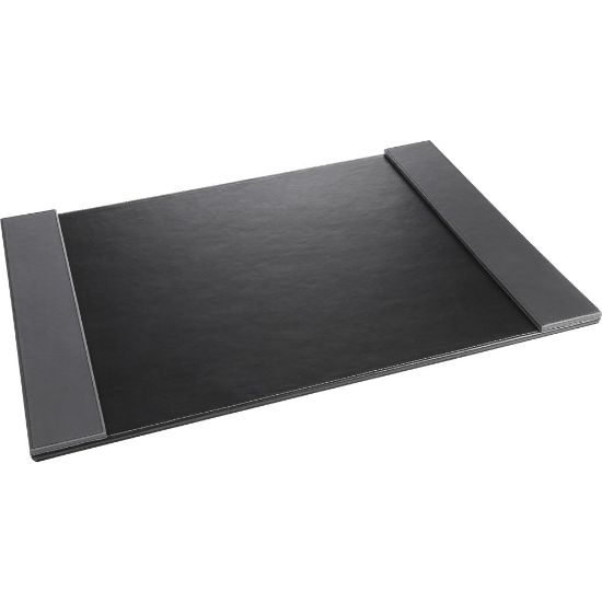 Picture of Artistic Classic Desk Pad - Rectangular - 24in Width19in Depth - Felt - Leather - Black, Gray