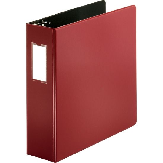 Picture of Business Source 3-Ring Binder, 3in D-Rings, Burgundy