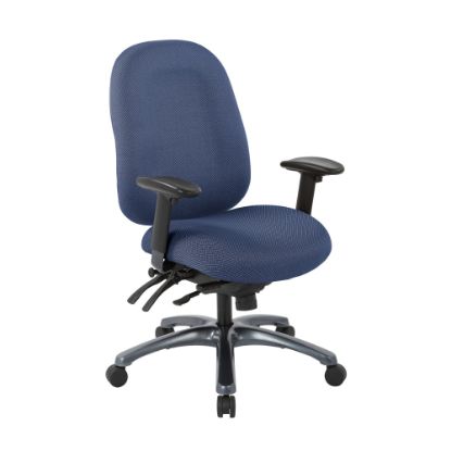 Picture of Office Star Multi-Function High-Back Fabric Task Chair, Blue