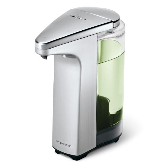 Picture of simplehuman Compact Sensor Pump For Soap, Lotion Or Sanitizer, 8 fl. oz., Brushed Nickel