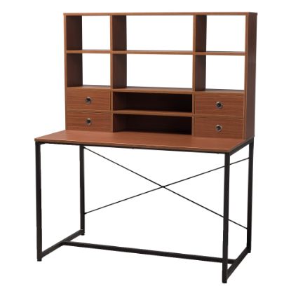 Picture of Baxton Studio Dilara 48inW Writing Desk, Brown