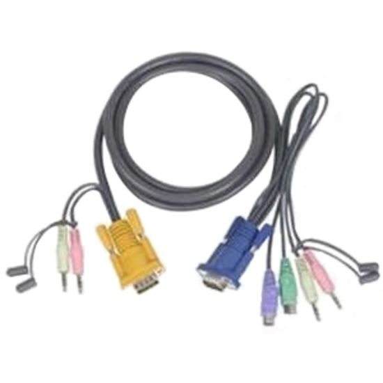 Picture of Aten Keyboard / mouse / video / audio cable - 10ft