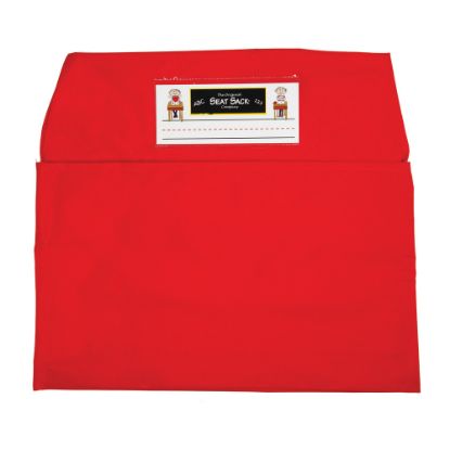 Picture of Seat Sack Chair Pocket, Large, 17in, Red, Pack Of 2