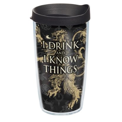 Picture of Tervis Game Of Thrones Tumbler With Lid, House Lannister, 16 Oz, Clear