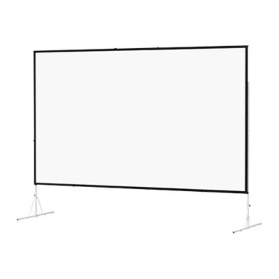 Picture of Da-Lite Fast-Fold Deluxe Screen System HDTV Format - Projection screen with heavy duty legs - 161in (161 in) - 16:9 - Da-Tex