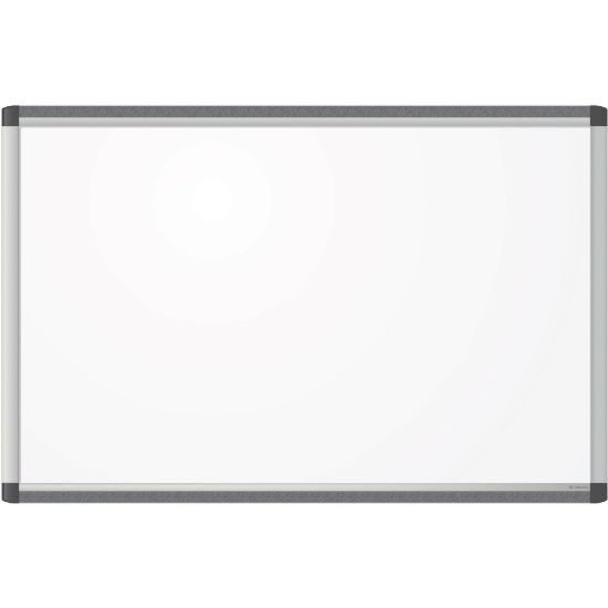 Picture of U Brands PINIT Magnetic Dry-Erase Board, 36in X 24in, Silver Aluminum Frame, Actual Size 35in X 23in (2805U00-01)